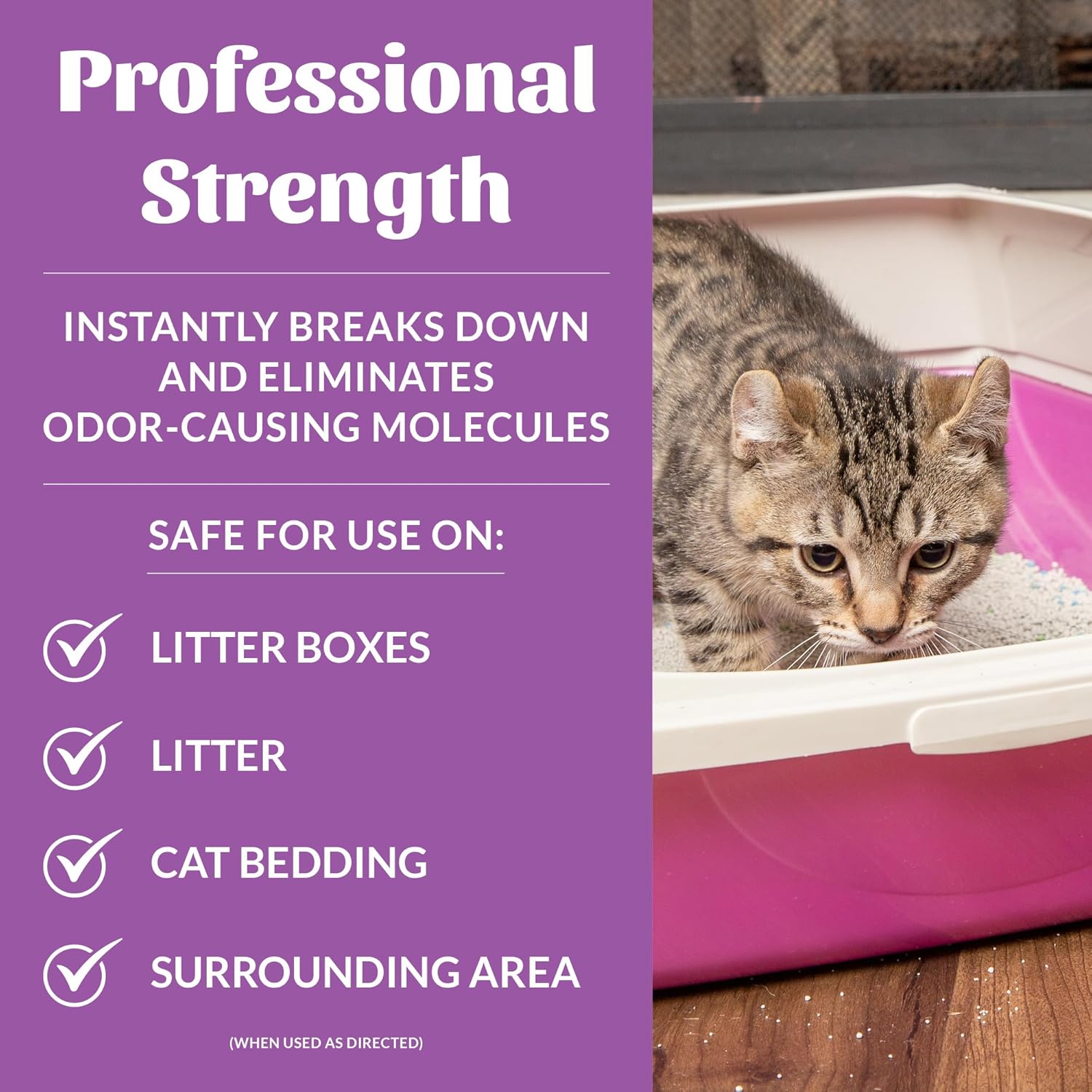 SKOUT'S HONOR Cat Litter Box Deodorizer Spray - Professional Strength, Instantly Breaks Down and Destroys Offensive Odors, Effectively Neutralizes Feline Pheromones, Eco-Friendly, Cruelty-Free, 35 oz